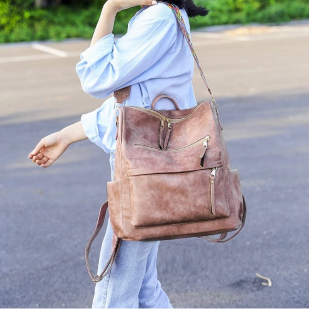Brand New leather backpack/ purse